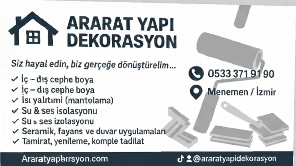 Ararat Yapı Dekorasyon - İzmir Menemen - 1