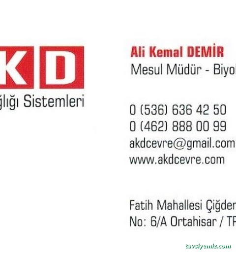 Trabzon Akd İlaçlama Trabzon Akd İlaçlama