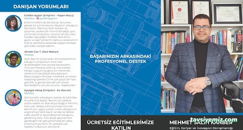 Mehmet Salih Kanber - Eğitim, Kariyer Ve İnovasyon Danışmanlığı Mehmet Salih Kanber - Eğitim, Kariyer Ve İnovasyon Danışmanlığı