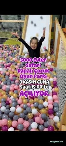 5000 Evler Safari Kapalı Çocuk Oyun Parkı 5000 Evler Safari Kapalı Çocuk Oyun Parkı