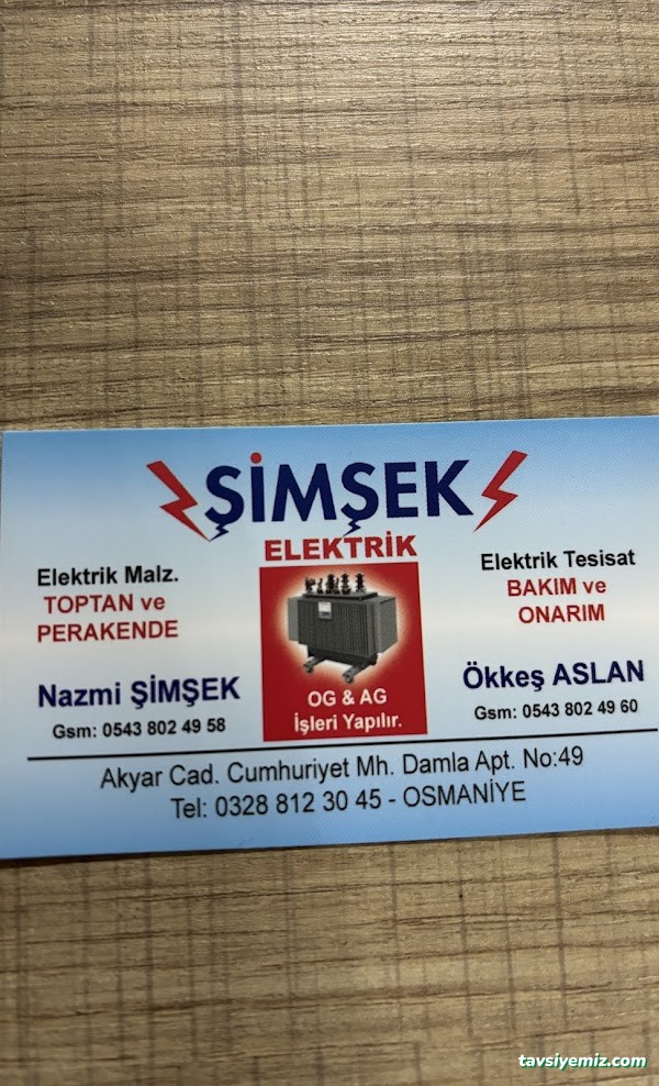 Şimşek Elektrik Şimşek Elektrik