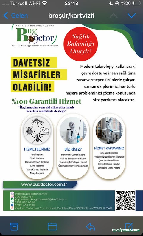 Bug Doctor İlaçlama Zonguldak Bug Doctor İlaçlama Zonguldak