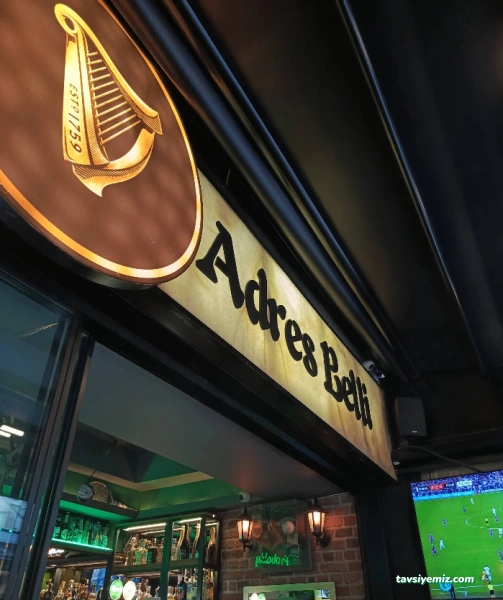 Adres Belli Irish Pub