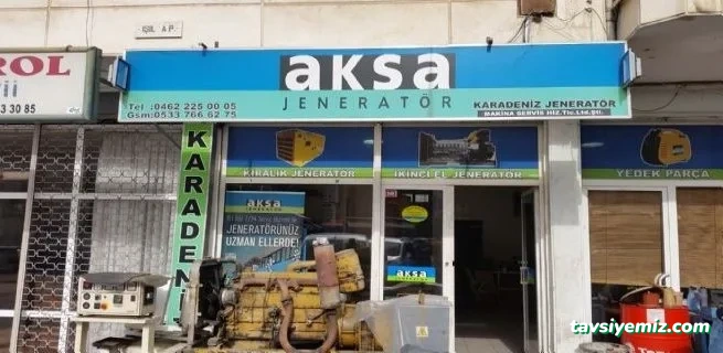 Aksa Karadeniz Jeneratör Makina Servis Hizmetleri Tic. Ltd. Şti. Aksa Karadeniz Jeneratör Makina Servis Hizmetleri Tic. Ltd. Şti.