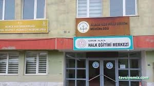 Alaca Halk Eğitimi Merkezi Ve Aso Alaca Halk Eğitimi Merkezi Ve Aso