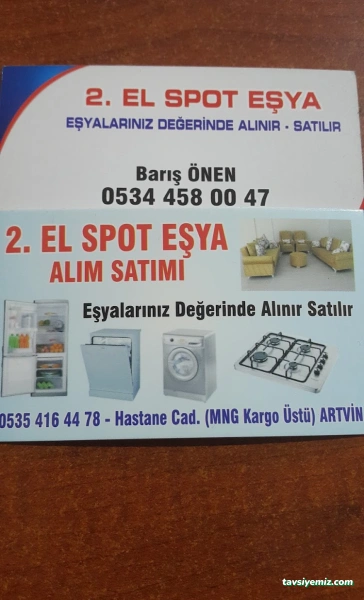 Artvinde 2 El Eşya Spot Artvinde 2 El Eşya Spot