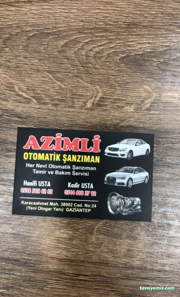 Azimli Otomatik Şanzıman Azimli Otomatik Şanzıman