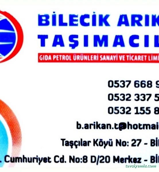 Bilecik Arıkan Taşımacılık Ltd. Şti. Bilecik Arıkan Taşımacılık Ltd. Şti.