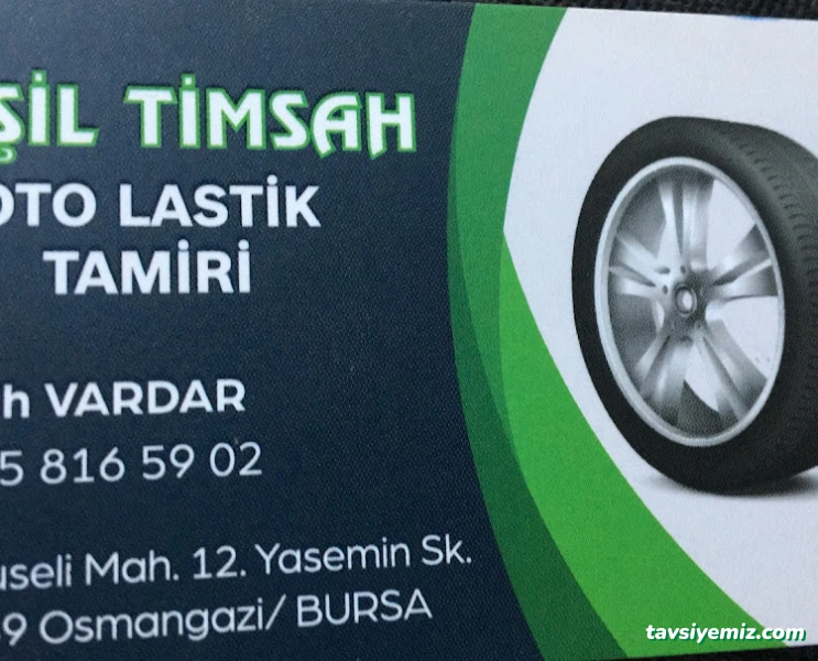 Bursa Yeşil Timsah Oto Lastik Tamiri 7/24 Yol Yardım Servisi, Nöbetçi Lastikçi, Akü Takviye