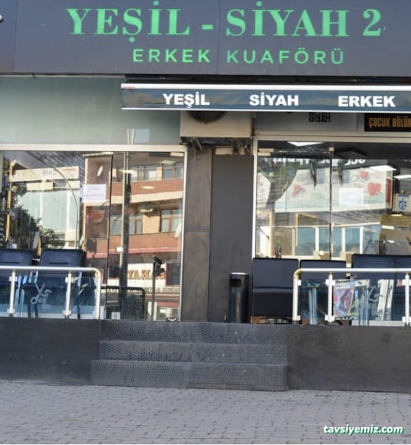 Yeşil Siyah Erkek Kuaforü Yeşil Siyah Erkek Kuaforü