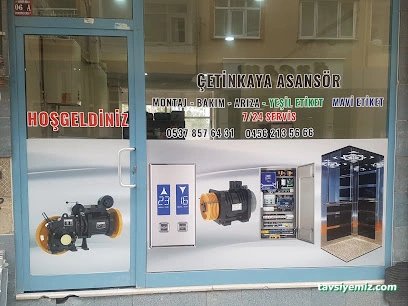 Çetinkaya Asansör Revizyon Bakım Arıza Montaj 7/24 Servis Çetinkaya Asansör Revizyon Bakım Arıza Montaj 7/24 Servis