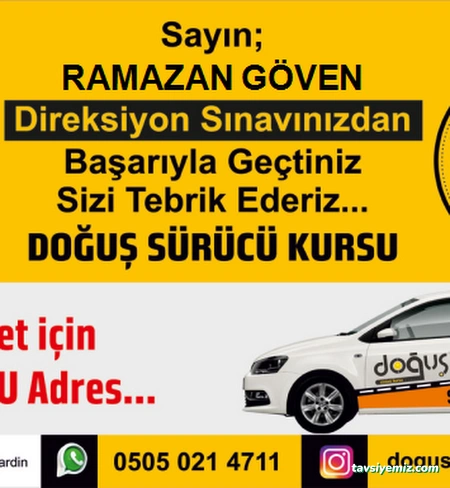 Doğuş Sürücü Kursu Mardin Doğuş Sürücü Kursu Mardin