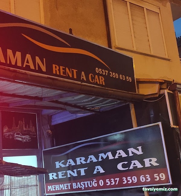 Karaman Rent A Car Karaman Rent A Car