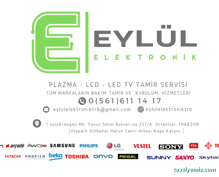 Eylül Elektronik Trabzon Televizyon Tv Tamir Servisi Eylül Elektronik Trabzon Televizyon Tv Tamir Servisi