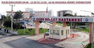 Ezine Devlet Hastanesi Ezine Devlet Hastanesi