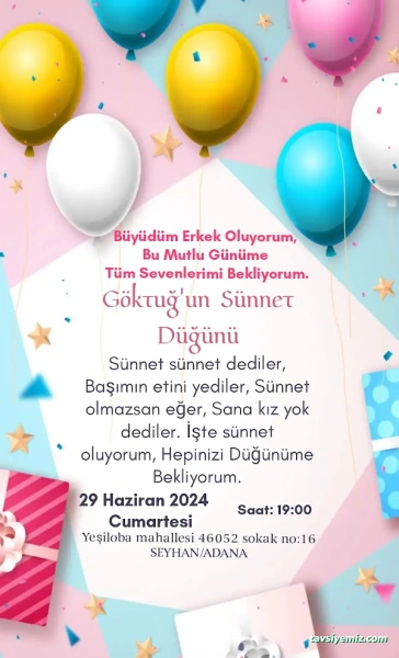 Göktuğ Sünnet Alanı Göktuğ Sünnet Alanı