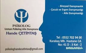 Hande Çetintaş Psikolojik Danışmanlık Merkezi Hande Çetintaş Psikolojik Danışmanlık Merkezi