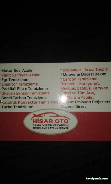 Hisar Oto | Edirne Egzoz Partikül Filtresi Temizleme Hisar Oto | Edirne Egzoz Partikül Filtresi Temizleme