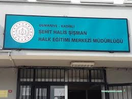 Kadirli Şehit Halis Şişman Halk Eğitimi Merkezi Kadirli Şehit Halis Şişman Halk Eğitimi Merkezi
