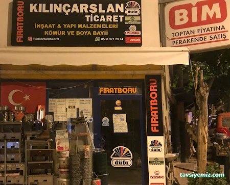 Kılınçarslan Ticaret İnşaat Ve Yapı Malzemeleri Kılınçarslan Ticaret İnşaat Ve Yapı Malzemeleri