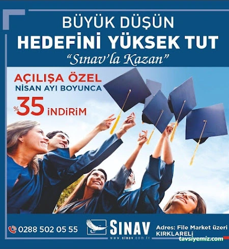 Kırklareli Sınav Kurs Kırklareli Sınav Kurs