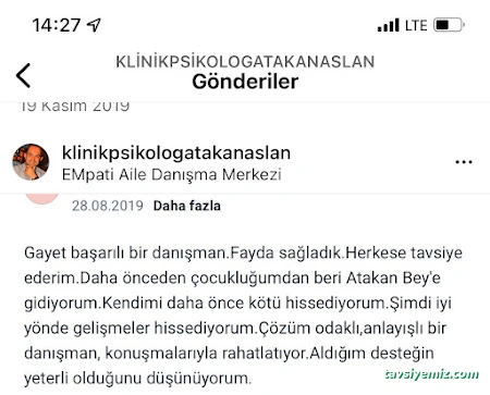 Klinik Psikolog & Aile Danışmanı Atakan Aslan Klinik Psikolog & Aile Danışmanı Atakan Aslan