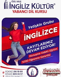 Muş İngiliz Kültür Yabancı Dil Kursu Muş İngiliz Kültür Yabancı Dil Kursu