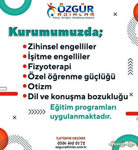 Muş Özgür Adımlar Özel Eğitim Ve Rehabilitasyon Merkezi