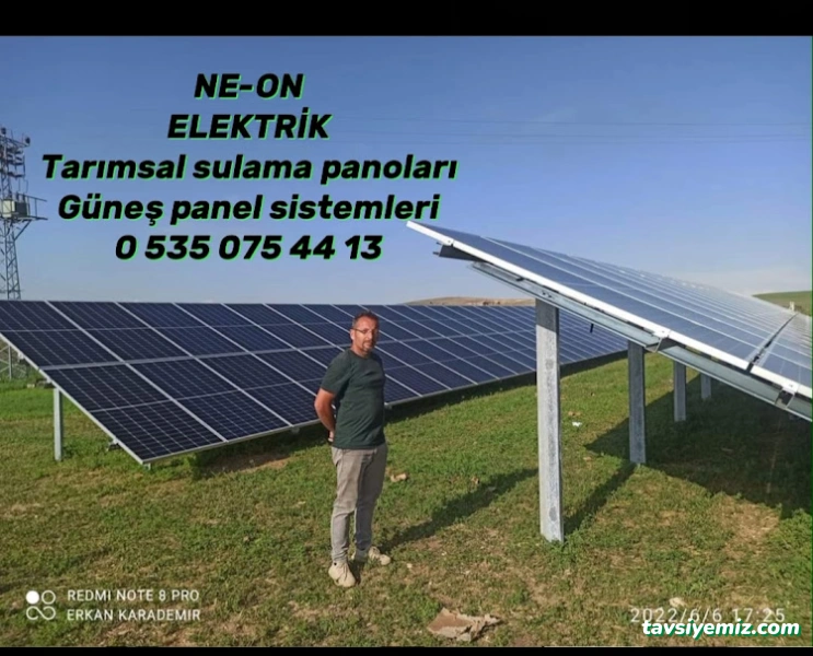 Neon Elektrik (Güneş Paneli Tarımsal Sulama Elektriği ) Neon Elektrik (Güneş Paneli Tarımsal Sulama Elektriği )