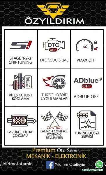 Öz Yıldırım Oto Premium Servis Mekanik - Elektronik (Beyin) - Otomatik Şanzıman Elazığ Öz Yıldırım Oto Premium Servis Mekanik - Elektronik (Beyin) - Otomatik Şanzıman Elazığ