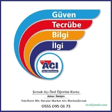 Şırnak Açı Özel Öğretim Kursu Şırnak Açı Özel Öğretim Kursu