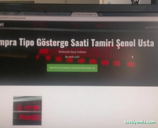 Tempra Tipo Dijital Gösterge Saati Tamiri Şenol Usta Tempra Tipo Dijital Gösterge Saati Tamiri Şenol Usta