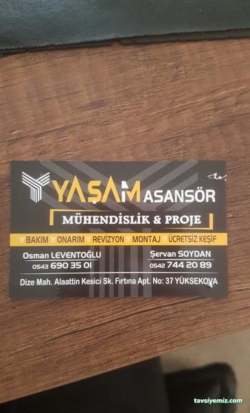 Yaşam Asansör Mühendislik Ve Proje Yaşam Asansör Mühendislik Ve Proje