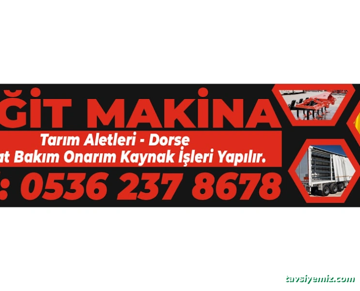 Yiğit Makina Kaynak Ziraai Aletler Dorse Ferjorje İmalat